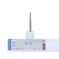 Fraise à carbure de tungstène HP de précision pour laboratoire dentaire, fraise de finition pour résine acrylique, plâtre, métal, modèle, meulage, technicien dentaire