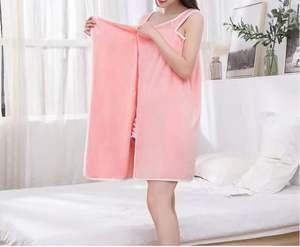 I-0311 Hot <b>Sale</b> Wearable <b>Towel</b> Bathrobe Fast Dry Washcloth Wrap Women Bath <b>Towels</b> Woman Sleepwear <b>Towel</b> - Product Image 6