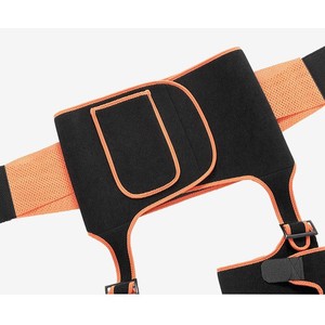 Cinturón ajustable de cintura alta, negro y naranja, soporte transpirable para moldear la cintura, yoga y levantamiento de cadera ML - Product Image 1