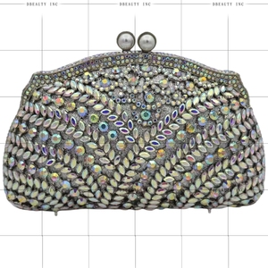 Women Vintage Rhinestone Clutch Purse Formal Shiny Rhinestones Evening <b>Bag</b> for Wedding Party Prom <b>Sparkly</b> Crystal Glitter - Product Image 6