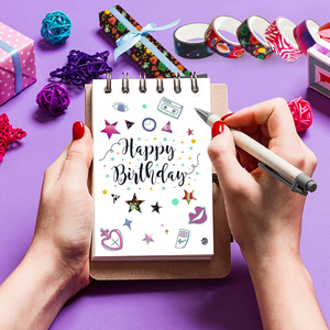 40 Rolls Washi Tape <b>Set</b> 15 mm Wide Colored Decorative Tape for DIY Crafts Junk Journal Supplies <b>Scrapbooking</b> Supplies Journals - Product Image 5