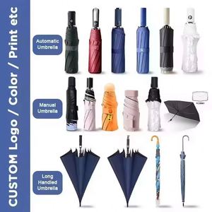 Strong Windproof Portable Manual <b>Folded</b> Travel Compact Foldable Rain Umbrella - Product Image 2