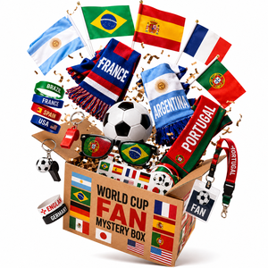 Caja Misteriosa de Accesorios para Fanáticos del <span class=keywords><strong>Fútbol</strong></span>, Regalos Aleatorios con Logotipo Personalizado para Bares, Clubes y Fiestas, para Tiendas en Línea y Eventos - Product Image 1