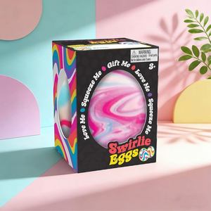 Soft Rubber Egg Shape Squeeze Toy Slow Rising Stress Relief Decompression for Office <b>Hand</b> Fidget Toys - Product Image 2
