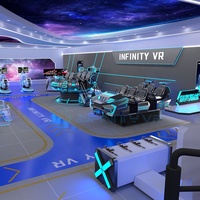 Le fabricant de simulateur de la machine VR de jeu d'arcade d'équipement de réalité virtuelle de parc à thème d'amusement de 9D VR adaptent 30-1000 mètres carrés