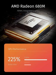 Mini <span class=keywords><strong>PC</strong></span> con Windows 11 Pro, AMD R7 7735HS hasta 4.75GHz, 32GB DDR5, 512GB SSD PCIe4.0, AMD Radeon 680M, Mini Ordenador para Juegos - Product Image 3