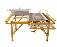 Meilleure Vente : Mini Scie à Table Verticale à Double Lame avec Plateau Coulissant – Machine de Découpe du Bois Haute Efficacité