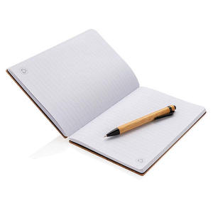 Custom Logo Luxury Handmade Stationery Set Bamboo <b>Notebook</b> <b>Diary</b> Journal Pen Letterpress Printing Gift Box for Business Gift - Product Image 5