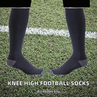 Chaussettes de football personnalisées pour jeunes avec design à revers, impression numérique, compression, respirantes, en tissu éponge pour le football d'automne