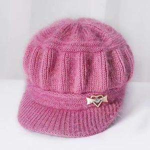 Women's Knitted Wool <b>Hat</b> Pink Warm Windproof Autumn <b>Winter</b> Casual Stylish Commute Anti Pilling Pumpkin <b>Hat</b> - Product Image 3