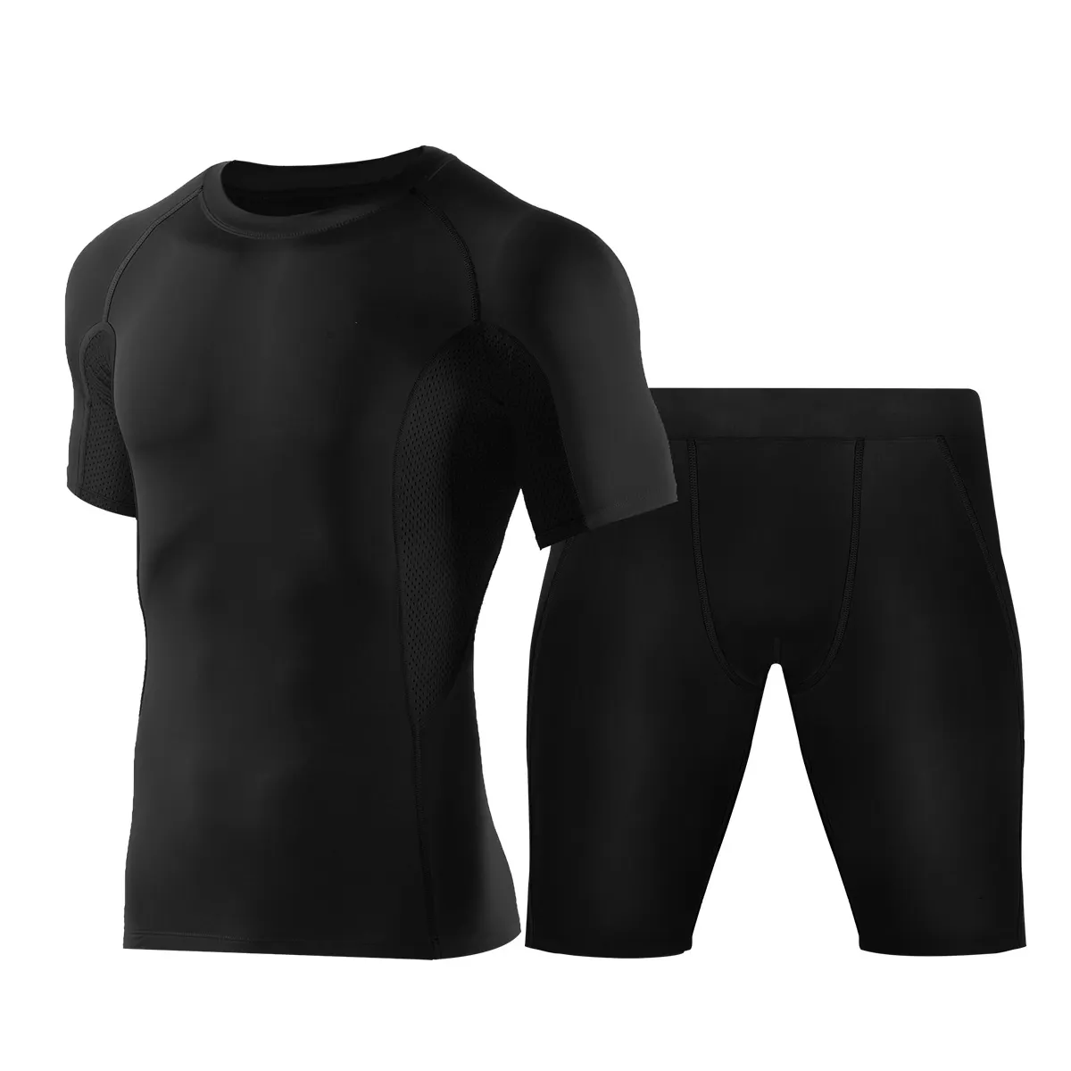 Fitness Clothing Men's Quick Dry Suit Stretch Sports Men's Tights Sportswear Bodysuit Fitness Clothes Gym T-shirt For Men