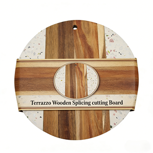 <span class=keywords><strong>Planche</strong></span> à découper en <span class=keywords><strong>terrazzo</strong></span>, acacia et bambou, ensemble de planches à fromage, plateau alimentaire, <span class=keywords><strong>planche</strong></span> à découper pour charcuterie, fromage, steak, pain, nouveauté 2026 - Product Image 6