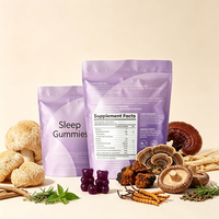 Suplemento de Hierbas en Gomitas para Dormir, Fabricante de Suplementos Personalizados OEM, Vitaminas para Adultos para Aliviar el Estrés y Mejorar la Calidad del Sueño