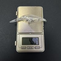 Leurre dur Flicker Shad 5cm 5g, action Flicker, flottant lentement, leurre de surface pour eau douce avec yeux 3D, durable pour la pêche en eau douce