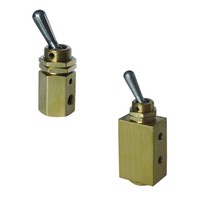 STNC G22-M5 2/2 Way M5 Port Compact Simple fonctionnement corps en laiton mécanique vanne à bascule manuelle pour systèmes pneumatiques