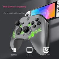 Controlador de Juego Inalámbrico con Botón Lineal y Luz RGB Somatosensorial de 6 Ejes para S Witch/PC/P3/Android/iOS