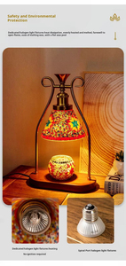 Lámpara <span class=keywords><strong>de</strong></span> Mesa <span class=keywords><strong>de</strong></span> Hierro Marroquí Europea Hecha a Mano con LED y Aroma para <span class=keywords><strong>Mesita</strong></span> <span class=keywords><strong>de</strong></span> <span class=keywords><strong>Noche</strong></span>/Dormitorio (Venta al Por Mayor) - Product Image 6