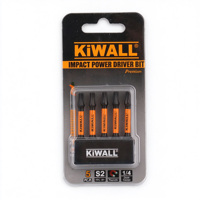 KiWALL T20 Torx Impact Bits 5Pcs S2 Steel Magnetic 1/4" Hex Shank Driver Bit Set
