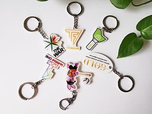 Wholesale <b>Custom</b> Printed Transparent Logo <b>Keychains</b> <b>Custom</b> Cartoon Style <b>Keychains</b> with UV Printing Made From Plastic - Product Image 6
