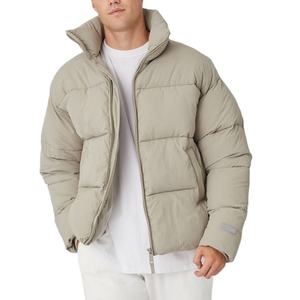 เสื้อแจ็คเก็ตดาวน์คุณภาพสูงสำหรับผู้ชาย ออกแบบโลโก้ได้ตามต้องการ เสื้อโค้ทหนาสำหรับฤดูหนาว กันลม - Product Image 4