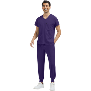 Pantalons de travail médicaux unisexes en élasthanne à séchage rapide avec logo personnalisé, ensembles de pantalons de travail pour les infirmières de l'hôpital - Product Image 4