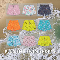 Shorts de bain pour hommes grande taille personnalisés en gros, séchage rapide, 100 % polyester, imprimé numérique, rayés, pour l'été