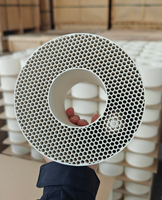 Barra in Ceramica di Mullite per Substrato Catalitico / Supporto Catalitico per Ossidazione VOC / Parti Ceramiche Industriali per Inceneritori RTO e Saldatura