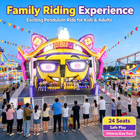 Manège Commercial de Parc d'Attractions 24 Places Musical Happy Swing pour Centre Commercial – Amusement Familial en Plein Air