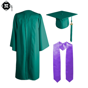 Juego de toga y gorro de graduación universitario negro mate personalizado para la ceremonia de graduación de escuela secundaria y soltero - Product Image 5