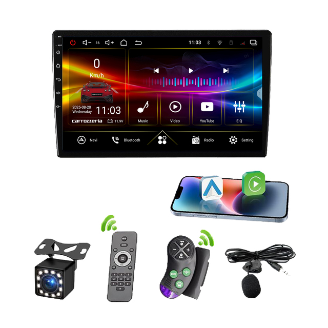 Cost-effective Android Head Unit 360 Amplifier Ahd 4G Network Wifi 1 Din DSP Mirror Link Voice Control for Car Multimedia Player