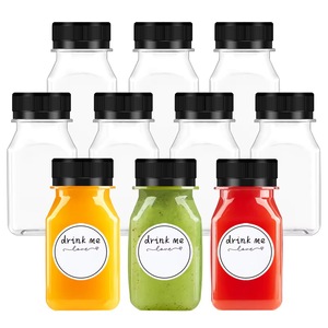 <span class=keywords><strong>120</strong></span> <span class=keywords><strong>ml</strong></span> tùy chỉnh dịch vụ vật nuôi trong suốt rỗng vuông chai nước trái cây nhựa với giả mạo niêm phong có nắp đậy cho doanh nghiệp - Product Image 3