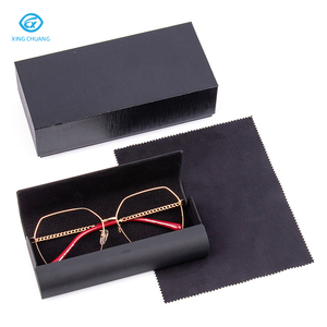 Estuche para Gafas de Sol en Oferta, Caja de Cuero para Gafas Ópticas, Paño de Limpieza con Logotipo Personalizado y Bolso de Mano - Product Image 5