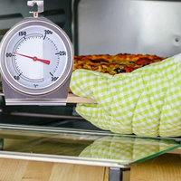 2026 SW GRILL Oven Dial Besar TERBARU 50-300 ° C/100-600 ° Termometer Dapur F Gold Rose SPRING Instant Read untuk Memasak