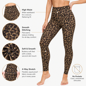 Women's High Waisted Solid <b>Yoga</b> <b>Leggings</b> Tummy Control Soft Stretch Slim Fit Breathable Quick Dry Workout Pants Sports Jogging - Product Image 6