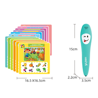 Livre d'apprentissage interactif en espagnol et français pour enfants BaoHan avec tablette sonore électronique et stylo OID - Jouet éducatif unisexe