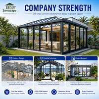 Serre de jardin en aluminium thermolaqué, kit autoportant pour jardin, patio ou véranda, directement de l'usine