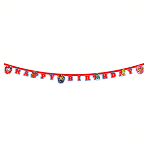Pancarta de Feliz Cumpleaños de Paw Patrol de 2 Metros, Decoración para Fiesta, Paquete de 2 Piezas - Product Image 3