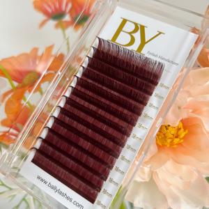 Extensions de <span class=keywords><strong>cils</strong></span> colorées <span class=keywords><strong>bordeaux</strong></span>-brun BY Lashes en gros 0.03 0.05 – Fournitures pour <span class=keywords><strong>cils</strong></span>, plateaux de <span class=keywords><strong>cils</strong></span> volume Megan, effet volumineux - Product Image 6