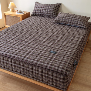 100% Coton 720 °   Protège-<span class=keywords><strong>matelas</strong></span> matelassé respirant à fermeture éclair, <span class=keywords><strong>housse</strong></span> <span class=keywords><strong>de</strong></span> lit 6 faces pour usage domestique et hôtelier, drap-<span class=keywords><strong>housse</strong></span> intégral - Product Image 1