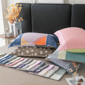 Federe stampate in cotone 100% stile Patchwork con pizzo, disponibili in Stock senza opzioni di colore disponibili, spedite a caso - Product Image 3