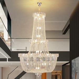 Zèle Éclairage De Mariage Éclairage Décoratif Salon Hall Décor Escalier Grand Long Lustre En Cristal Lumière - Product Image 3