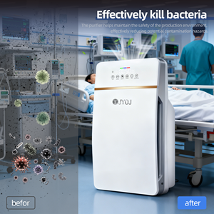 เครื่องฟอก<span class=keywords><strong>อากาศ</strong></span>ทางการแพทย์ สำหรับห้องขนาดใหญ่ 90 ตร.ม. แบบพกพา สำหรับสัตว์เลี้ยง พร้อมแผ่นกรอง HEPA และคาร์บอนกัมมันต์ 550 CFM กำจัดฝุ่น - Product Image 2