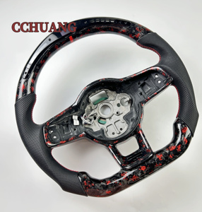 Volante Deportivo de Fibra de Carbono Forjado LED Personalizado para MK7.5 GTI7 Golf 7 - Product Image 3