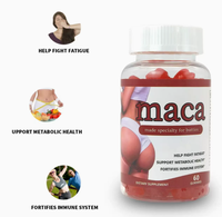 Produits de beauté en marque blanche OEM/ODM, supplément naturel pour adultes, 60 capsules, gommes de maca rouge