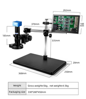 MSD411-4KV2-11.6 4K Digital Inspection Microscope with 11.6 Inch Display for PCB, Soldering and Small Parts Examination