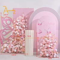 Offre Spéciale fournitures de mariage mariage événement Design luxe scène toile de fond acrylique fleur décors pour la décoration de fête