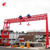 Grosir harga murah teknik 6Ton 10ton 12ton 15ton 20ton 30Ton nilai tipe rangka Double Girder Hook Gantry Crane untuk dijual