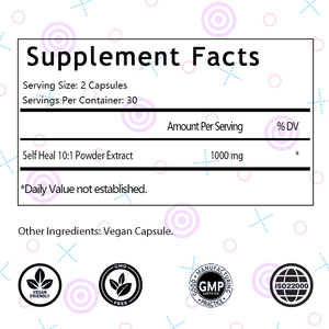 Complément alimentaire à base de Prunella Vulgaris, vente chaude OEM/ODM, peau saine, antioxydant et soutien du système immunitaire, 60 capsules - Product Image 2