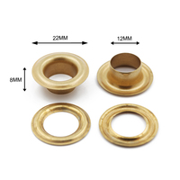 Aksesoris Tas 50 #   Ringlet Logam Datar Berukuran 12mm untuk Aksesoris Tas dan Pakaian