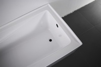 60 "x 32" Amérique du Nord Standard Alcôve/Tablier Acrylique Baignoire à remous Jupe simple Tablier Portable Trempage Bain à remous pour salle de bain